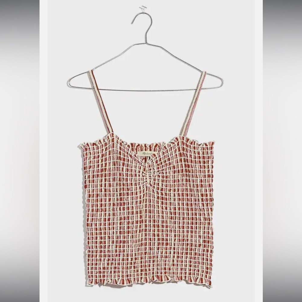 Madewell Smocked Tank Top
